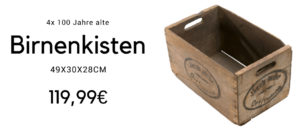 Vintage Birnenkisten Sparpaket