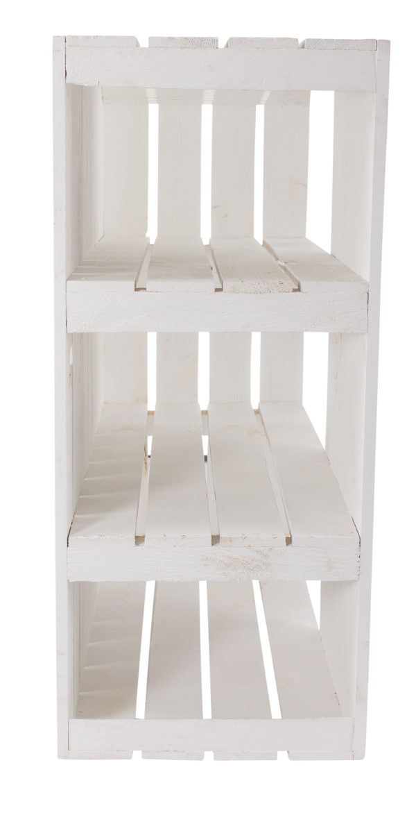 Neuer Weißer Schreibtischunterschrank, Linksbündig, Sechs Fächer