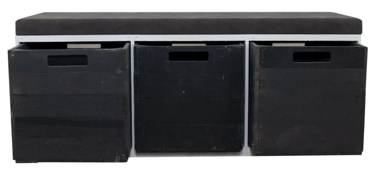 Neues Sitzregal In Vintage Optik Mit 3 Kallax Einschüben, 105x43x39cm